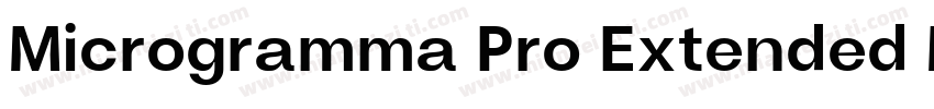 Microgramma Pro Extended Medium字体转换